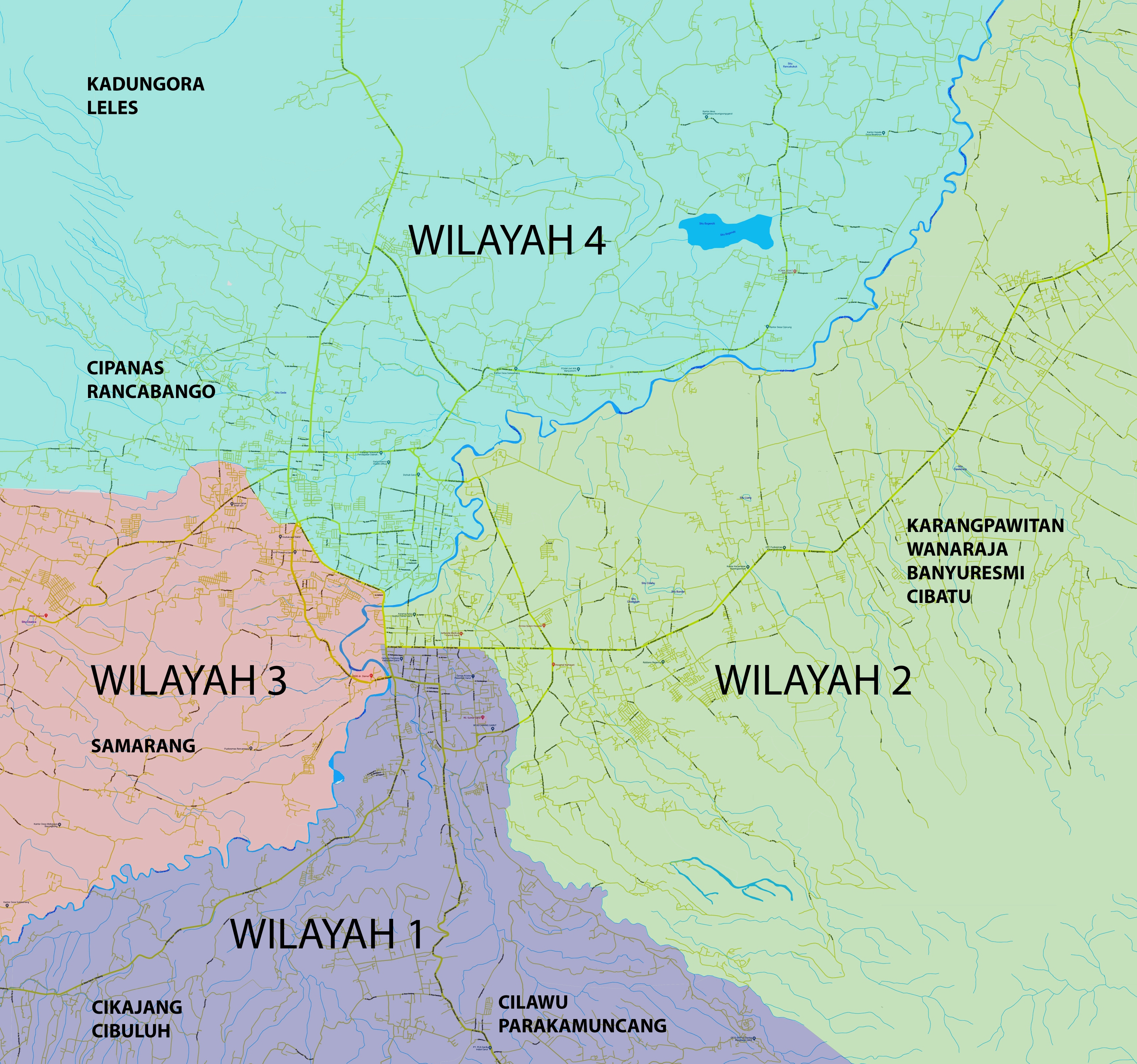 Peta Wilayah Pelayanan GKP Garut